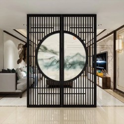 镂空金属屏风L045