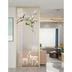 艺术玻璃屏风X073