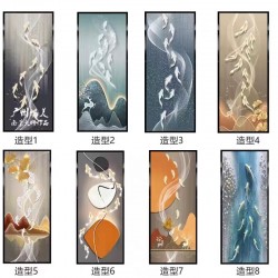 艺术玻璃屏风Y142