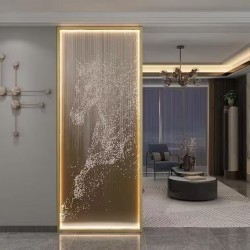 艺术玻璃屏风Y160