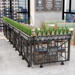 餐厅饭店矮隔断A053