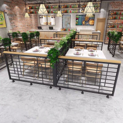 餐厅饭店矮隔断A018