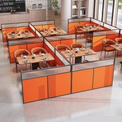 餐厅饭店矮隔断A212