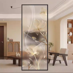 艺术玻璃屏风X135