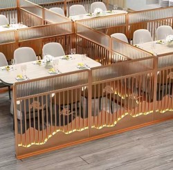 餐厅饭店矮隔断A150