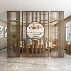镂空金属屏风L043