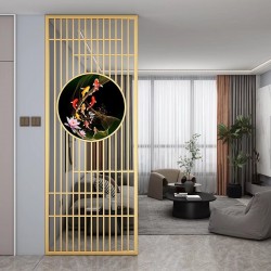 带装饰画屏风Z020