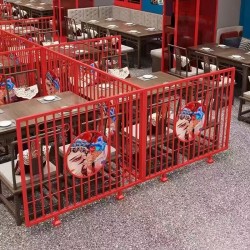 餐厅饭店矮隔断A117