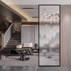 艺术玻璃屏风X119