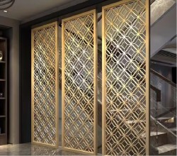  镂空金属屏风L157