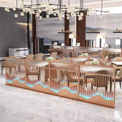 餐厅饭店矮隔断A051