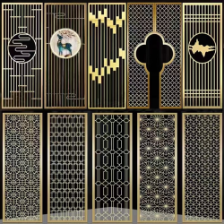 镂空金属屏风L113