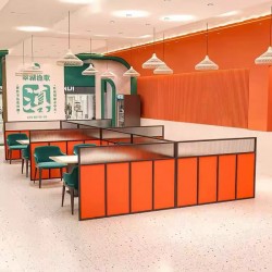 餐厅饭店矮隔断A164