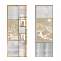 艺术玻璃屏风X083