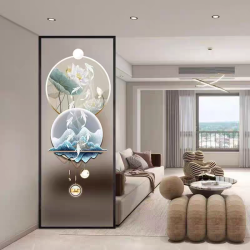 艺术玻璃屏风X046