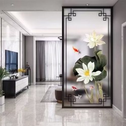 艺术玻璃屏风Y157