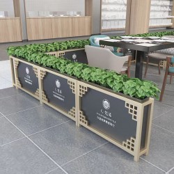 户外铁艺不锈钢组合花箱可移动花坛外摆市政花槽树箱道路围栏定制H066