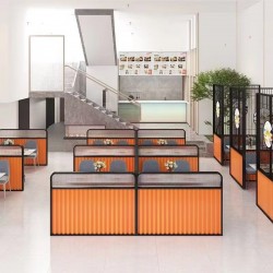 餐厅饭店矮隔断A176