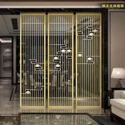  镂空金属屏风L135
