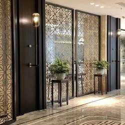  镂空金属屏风L162