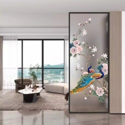 艺术玻璃屏风X124