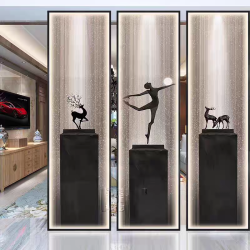 艺术玻璃屏风X066