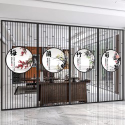 镂空金属屏风L027