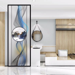 艺术玻璃屏风Y073