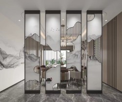 酒店大堂屏风J007