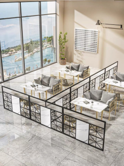 餐厅饭店矮隔断A056