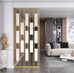 多层实木板隔断S024