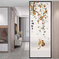 艺术玻璃屏风X148