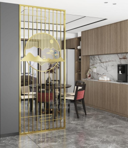 带装饰画屏风Z003