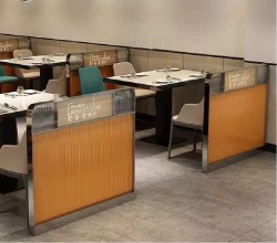  餐厅饭店矮隔断A069