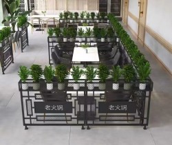 餐厅饭店矮隔断A155