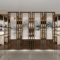 镂空金属屏风L096