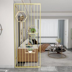 带置物板屏风W059