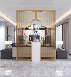 带置物板屏风W004