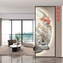 艺术玻璃屏风X150