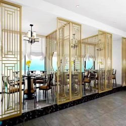 镂空金属屏风L131