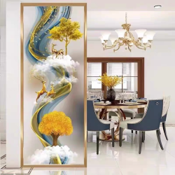 艺术玻璃屏风X049