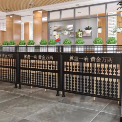 餐厅饭店矮隔断A075