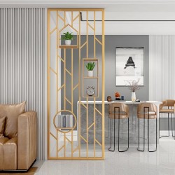 带置物板屏风W015