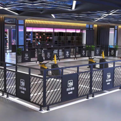 餐厅饭店矮隔断A049