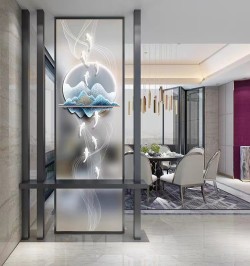 玻璃屏风组合款Y064