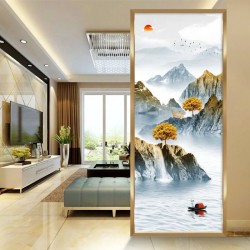 艺术玻璃屏风X104