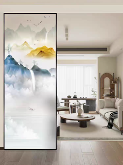 艺术玻璃屏风X114