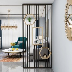 带置物板屏风W016