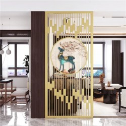 带装饰画屏风Z014