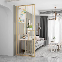 带置物板屏风W026